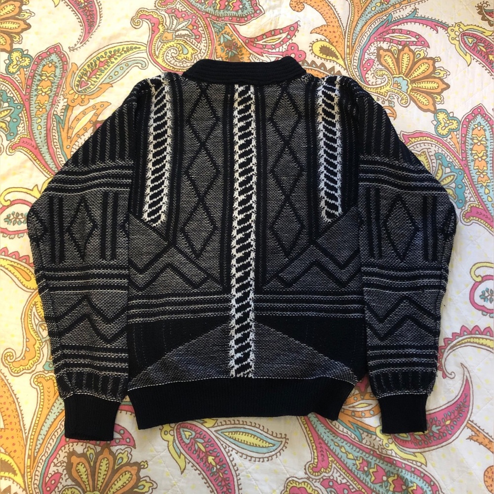 Vintage black & white J Todd sweater